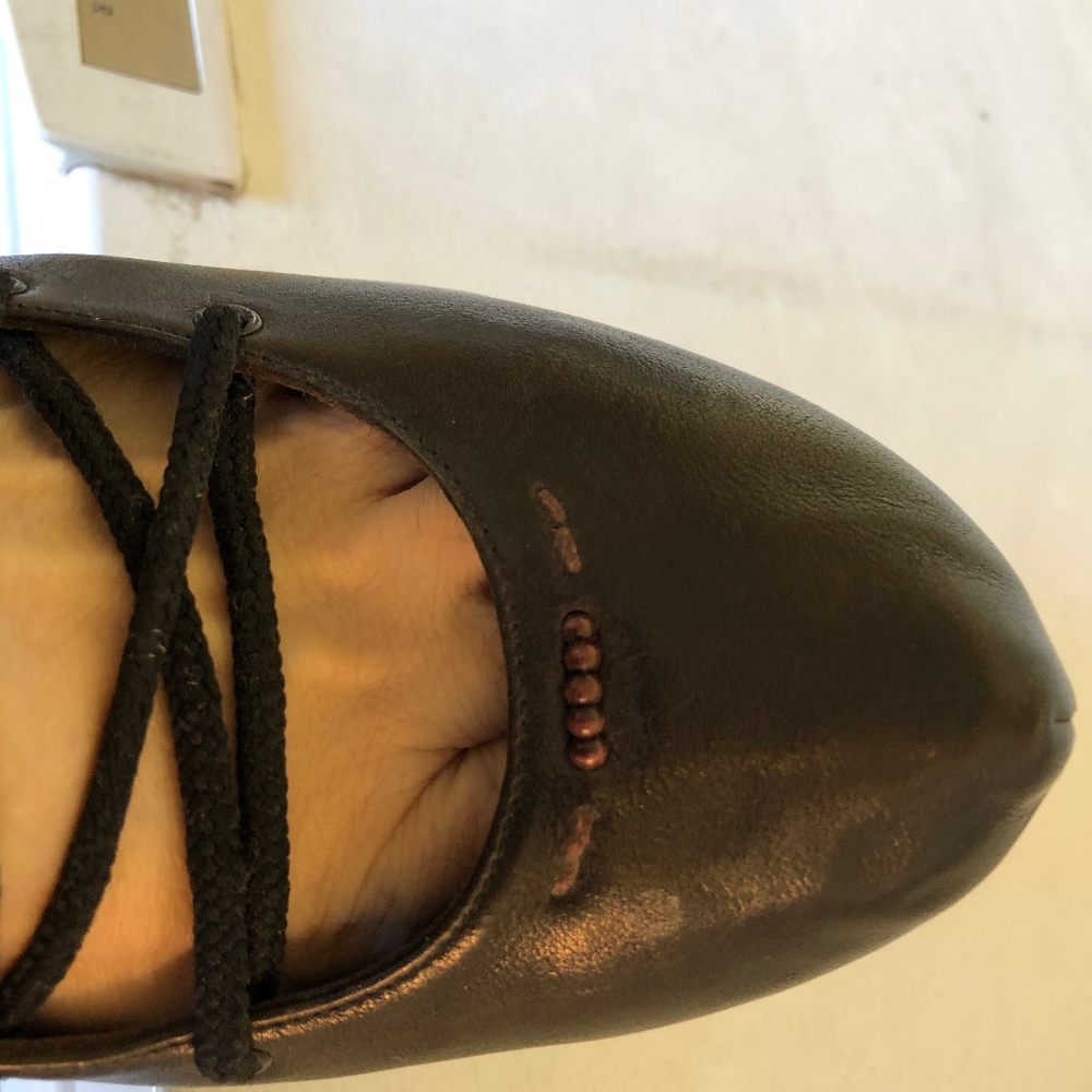 henry cuir flower leather wedges - Picture 4 of 8